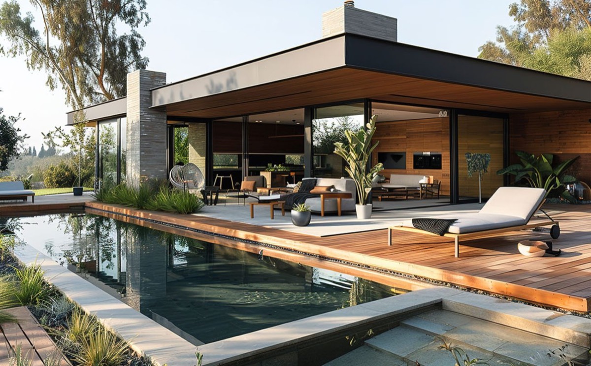 Modern residential exterior lighting